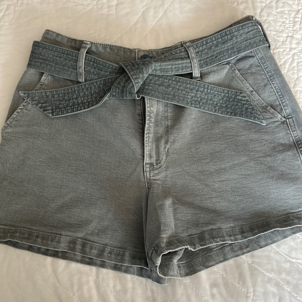 J. Crew garment-dyed tie-waist shorts